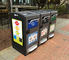 Edelstahl-im Freien intelligente Mülltonnen, automatischer Abfall en 840 und Wiederverwertungs-Behälter