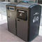 Edelstahl-im Freien intelligente Mülltonnen, automatischer Abfall en 840 und Wiederverwertungs-Behälter