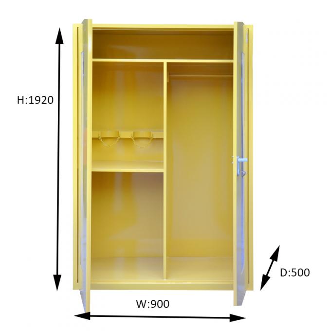 Handbuch-Doppeltüren des Notausrüstung EVP-Speicher-Kabinett
