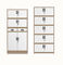 4 Schwingen-Glastür-Büro-Stahlcab-dateien, ausdehnbarer Büro-Datei-Schrank
