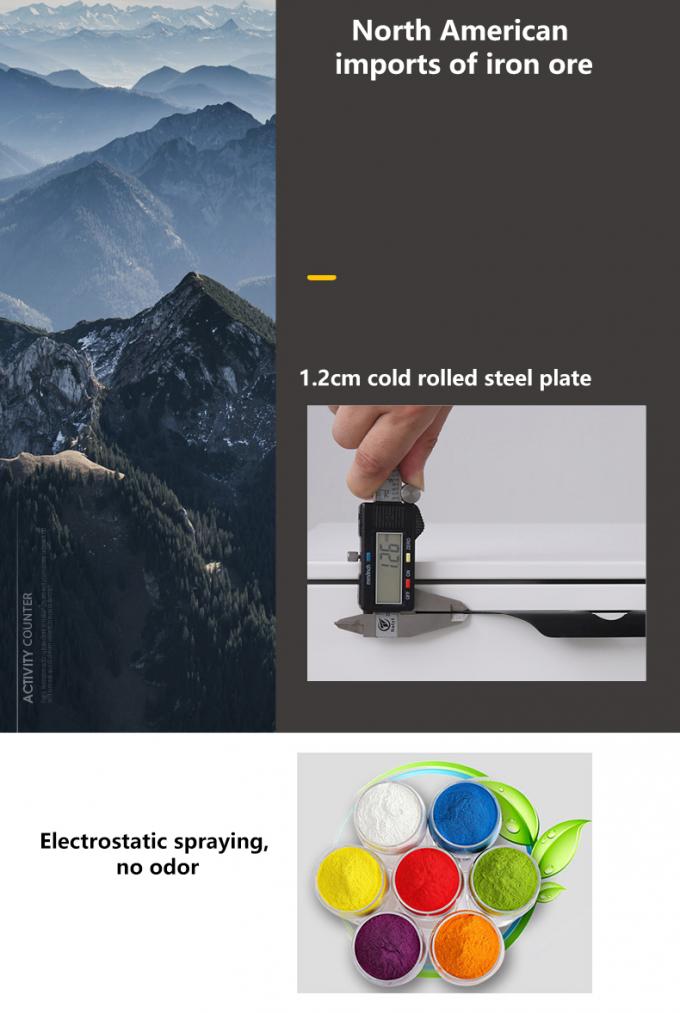 Stahlglaspendeltüraktenschrank der hohen Qualität