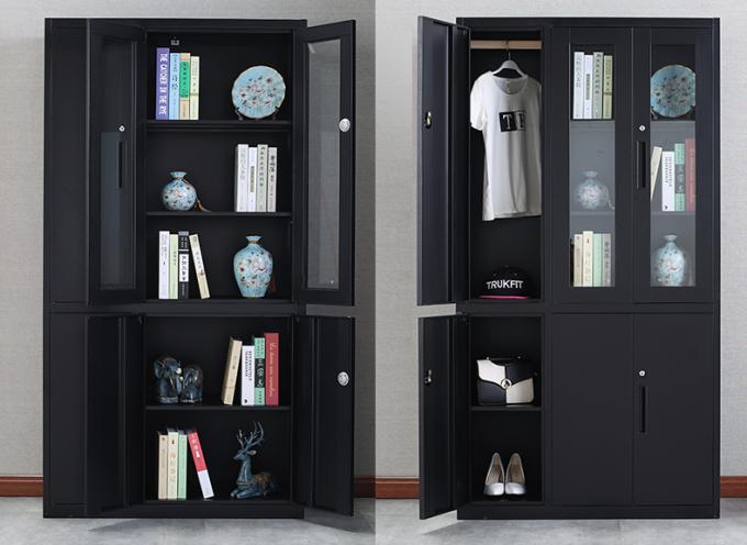 Stahlglaspendeltüraktenschrank der hohen Qualität
